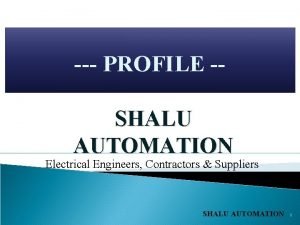 Shalu automation