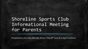 Shoreline sports club