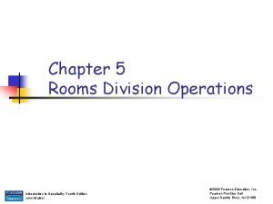 What are the 5 areas of room division