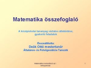 Normalvektoros egyenlet