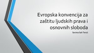 Evropska konvencija za zatitu ljudskih prava i osnovnih