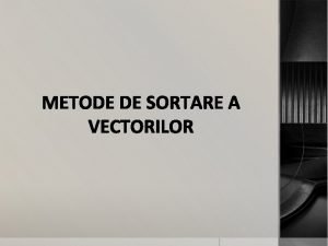 Sortarea prin numarare