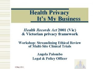 Australian privacy principles