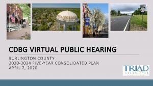 CDBG VIRTUAL PUBLIC HEARING BURLINGTON COUNTY 2020 2024