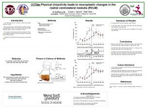 1Title Physical inactivity leads to neuroplastic changes in
