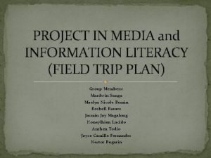 Academic field trip plan a plan b