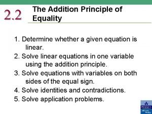 What is addition principle