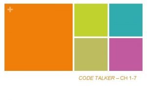 Chapter 4 code talker