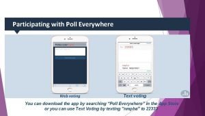 Participating with Poll Everywhere Pollev comnmpha 22333 nmpha