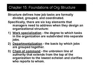 Virtual organization structure