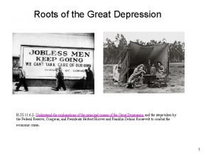 Roots of the Great Depression HSS 11 6