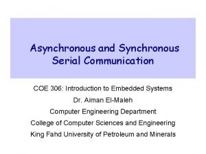 Synchronous vs asynchronous data transfer