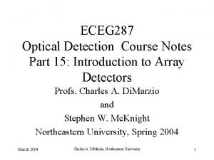 ECEG 287 Optical Detection Course Notes Part 15