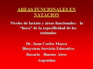 Areas funcionales aerobicas y anaerobicas