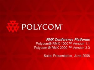 Polycom rmx 1000