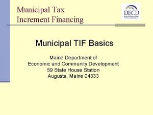 Tax increment financing basics