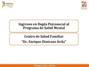 Dupla psicosocial en salud