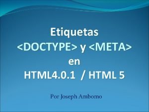 Doctype html