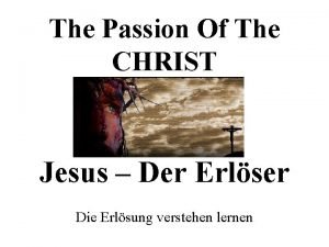 Passion christi resurrection