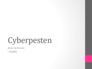 Cyberpesten definitie
