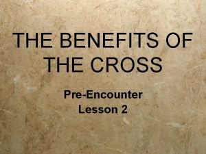 Pre encounter lesson 5