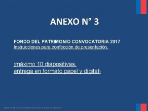 ANEXO N 3 FONDO DEL PATRIMONIO CONVOCATORIA 2017