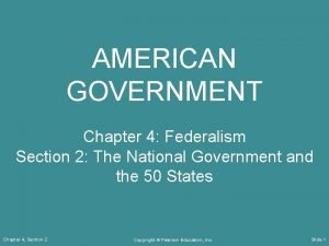 Chapter 4 federalism answer key