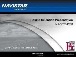 Hoskin scientific
