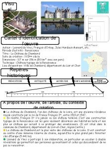 Dictée le chateau de chambord