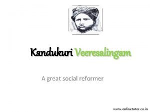 Veeresalingam pantulu social ideas