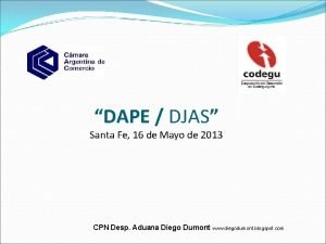 DAPE DJAS Santa Fe 16 de Mayo de