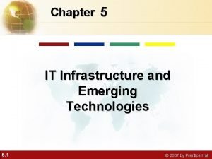 Chapter 5 it infrastructure and emerging technologies