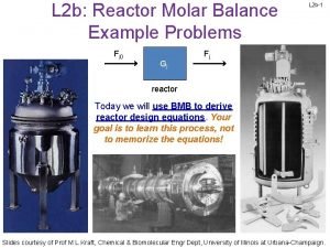 Molar balance