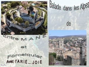 MANE Au Clic FORCALQUIER MANE Perche au sommet