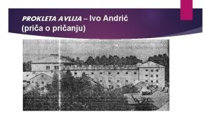 Prokleta avlija prstenasta kompozicija Prokleta avlija prstenasta kompozicija