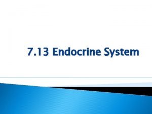 Chapter 7 13 endocrine system
