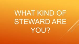 Why is stewardship important