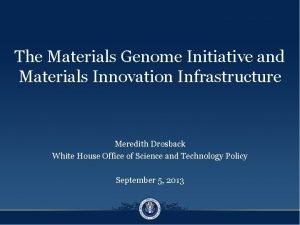 Materials innovation initiative