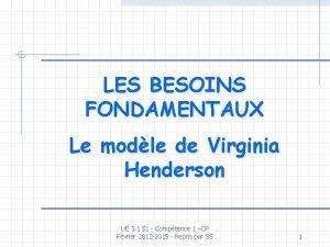 Grille de virginia henderson