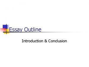 Intro paragraph outline