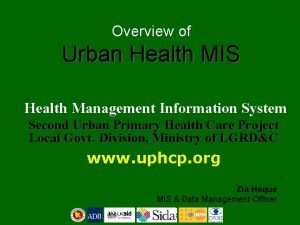 Health management information system lecture notes