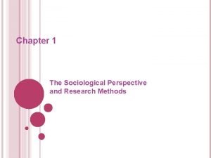 Chapter 1: the sociological perspective answers