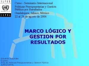 Curso Seminario Internacional Polticas Presupuestarias y Gestin Pblica