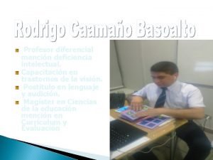 Profesor diferencial mencin deficiencia intelectual Capacitacin en trastornos