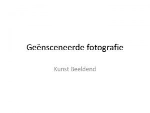 Geënsceneerde fotografie