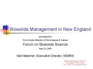 Nefco biosolids