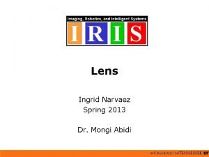 Lens Ingrid Narvaez Spring 2013 Dr Mongi Abidi