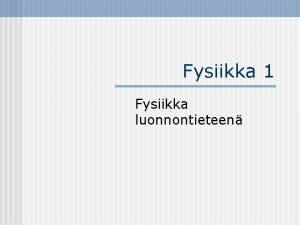 Mittausvirheet fysiikka