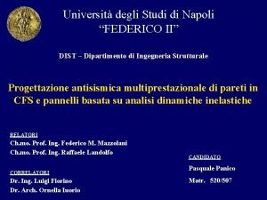 Universit degli Studi di Napoli FEDERICO II DIST