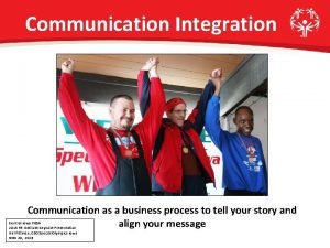 Communication integration processes